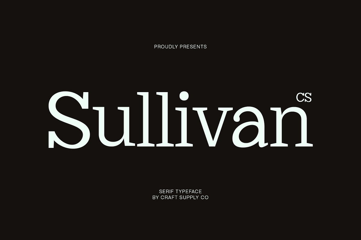 CS Sullivan – Serif Font, a Serif Font by Craft Supply Co. (Photo 1 of 8)