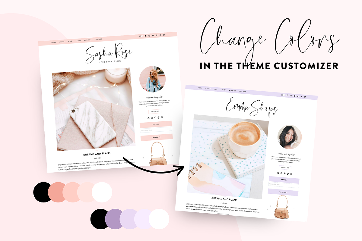 Wordpress Blog Theme - Sasha Rose, a WordPress Template by Design Pixie (Photo 5 of 9)