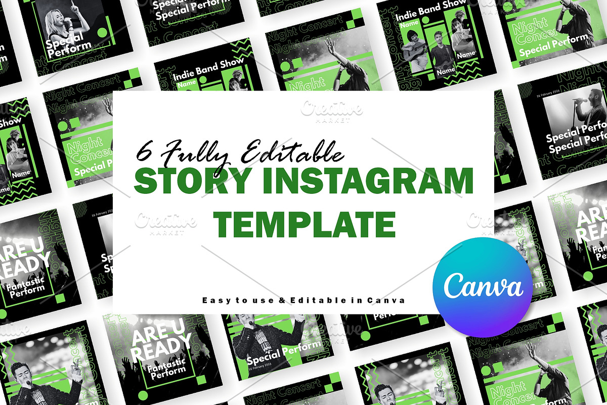 Music Instagram Template - Canva, a Social Media Template by Null Stuido (Photo 2 of 3)