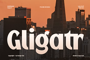 Gligatr - Modern Sans Bold Font