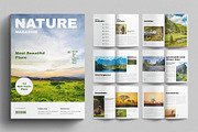 Nature Magazine Template, a Magazine Template by E-Type (Thumbnail 1 of 7)
