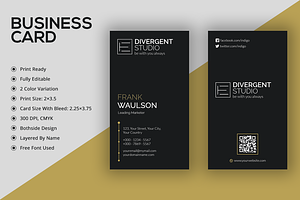 Vertical Business Card