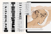 PROCREATE SKETCHBOOK BRUSHES, a Brush Add-On by AlexandraArt (Thumbnail 7 of 7)