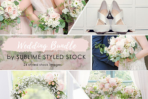 Wedding styled stock photos bundle