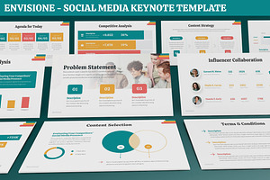 Envisione - Social Media Keynote, a Presentation Template by SlideFactory
