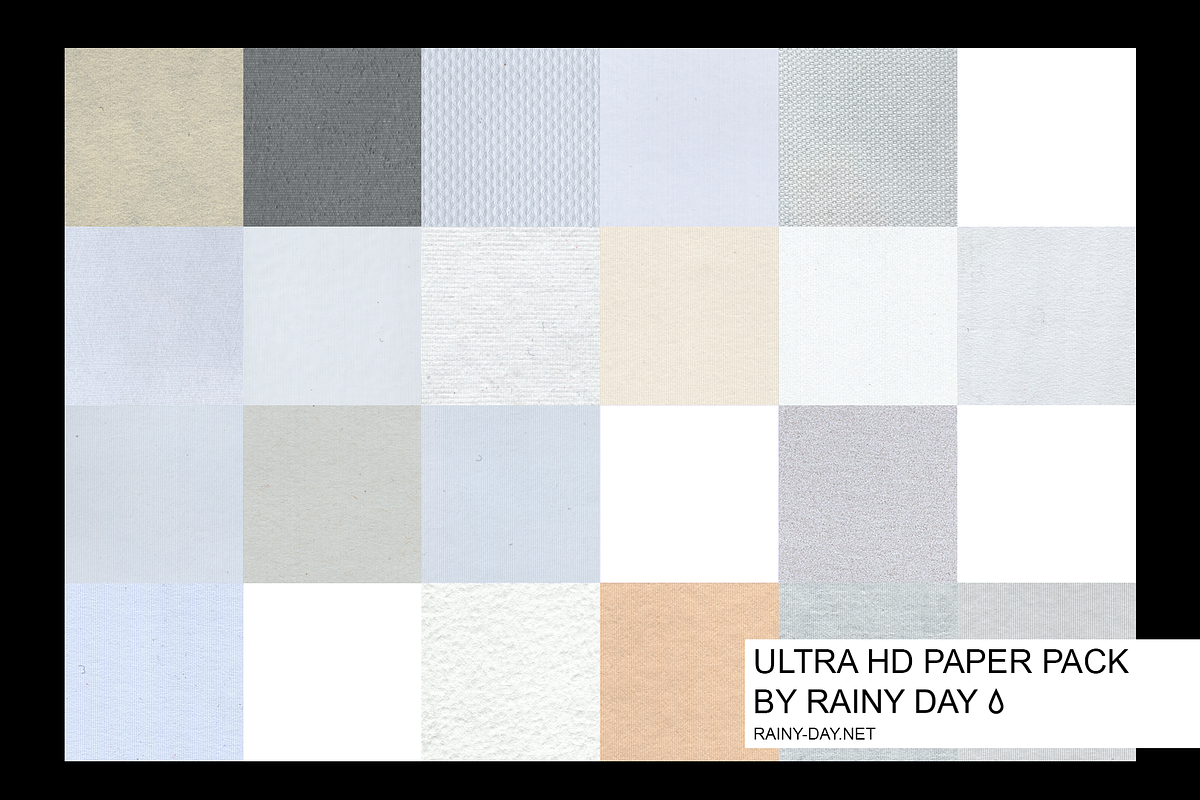 Ultra High Definition Paper Pack, a Texture Graphic by Rainy Day (Photo 1 of 4)