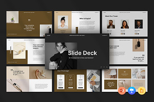 Slide Deck Presentation Template, a Templates & Theme by Slide_Genius1