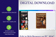 Country Music Night Flyer Template, a Flyer Template by Four C Graphic (Thumbnail 5 of 10)