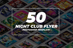50 Night Club Party Flyer Bundle 4
