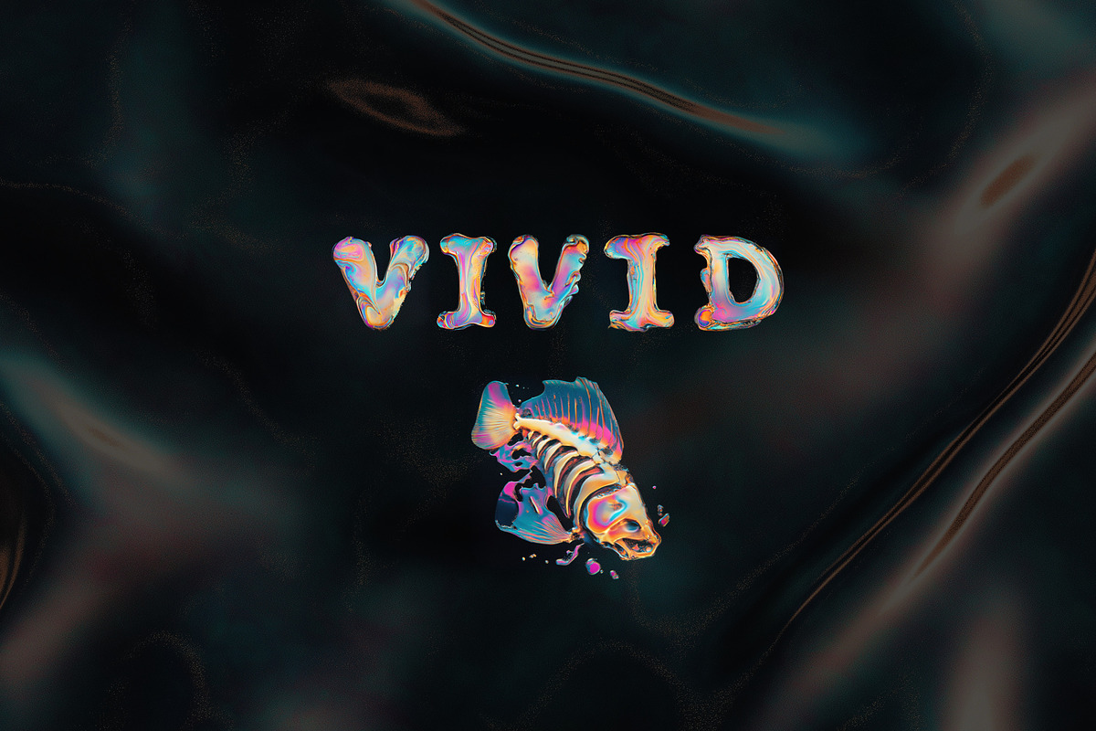 Oil Slick Liquid Letters Overlays, a Symbol Font by PhotoSpirit (Photo 4 of 8)
