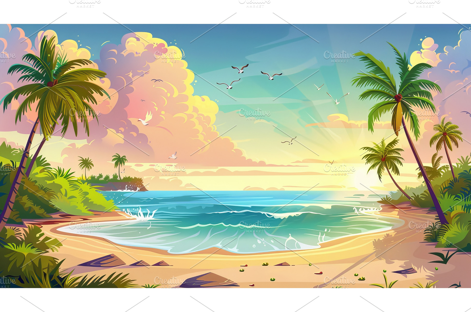 The beach of a summer island in the, a Nature Photo by ZinetroN