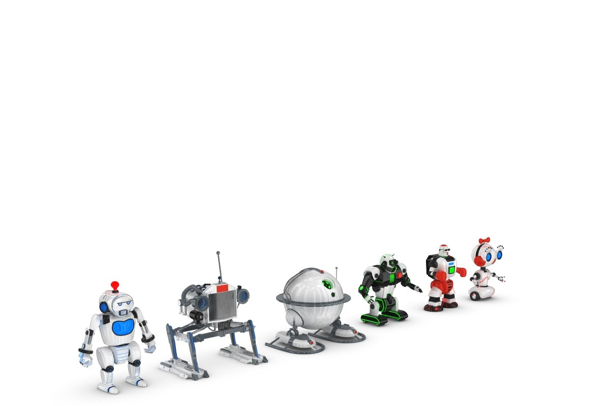 Funny Robots Pack 2, a Characters & Person 3D Model by konstantin.ermolaev (Photo 1 of 9)