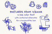 Postcards From Vienna SVG Font, a Handwritten Font by Ana's Fonts (Thumbnail 1 of 11)