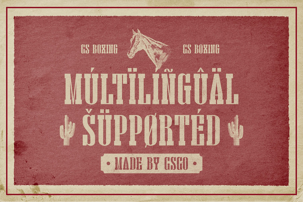 CS Boxing – Retro Font, a Slab Serif Font by Craft Supply Co. (Photo 7 of 8)