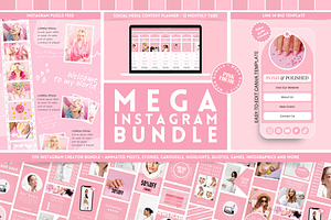 Pink Instagram Mega Bundle