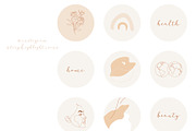 Neutral Bohemian Insta Story icons, a Social Media Template by velychko.ua (Thumbnail 3 of 9)