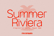 Summer Riviera Vintage Trio, a Sans Serif Font by Schrifted Type (Thumbnail 1 of 8)