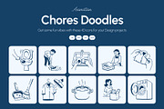 Animated Chores Doodle Icon Set, an Outline Icon by Vectors Market (Thumbnail 1 of 5)