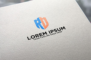 Fort RD letter logo design, a Branding & Logo Template by REDVY CREATIVE