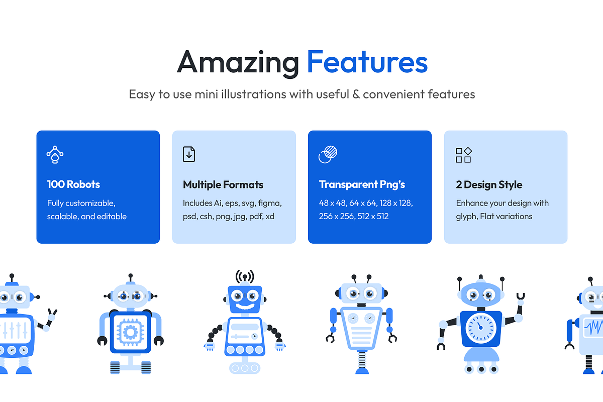 Robots Icon Set, an Emoji Icon by Brickclay (Photo 2 of 6)
