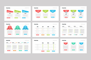 20 Pricing Tables Keynote