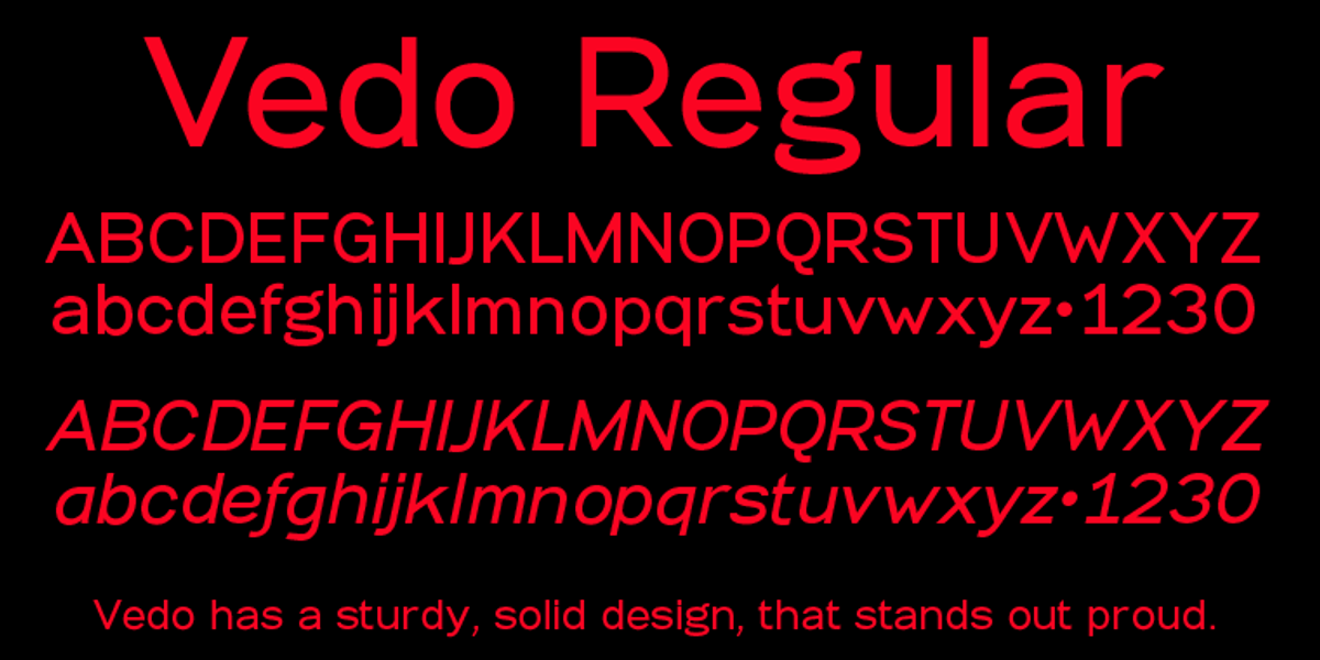 Vedo, a Sans Serif Font by Wiescher-Design (Photo 5 of 8)