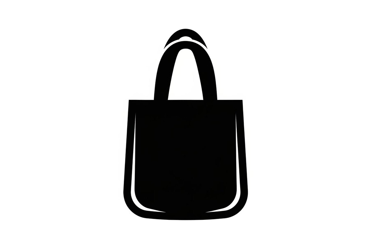 Reusable Tote Bag Minimal Silhouette, an Illustration by musafir_fashion (Photo 2 of 14)