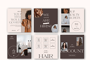 Instagram Salon Template CANVA, a Social Media Template by Kseniia_Design (Thumbnail 6 of 10)