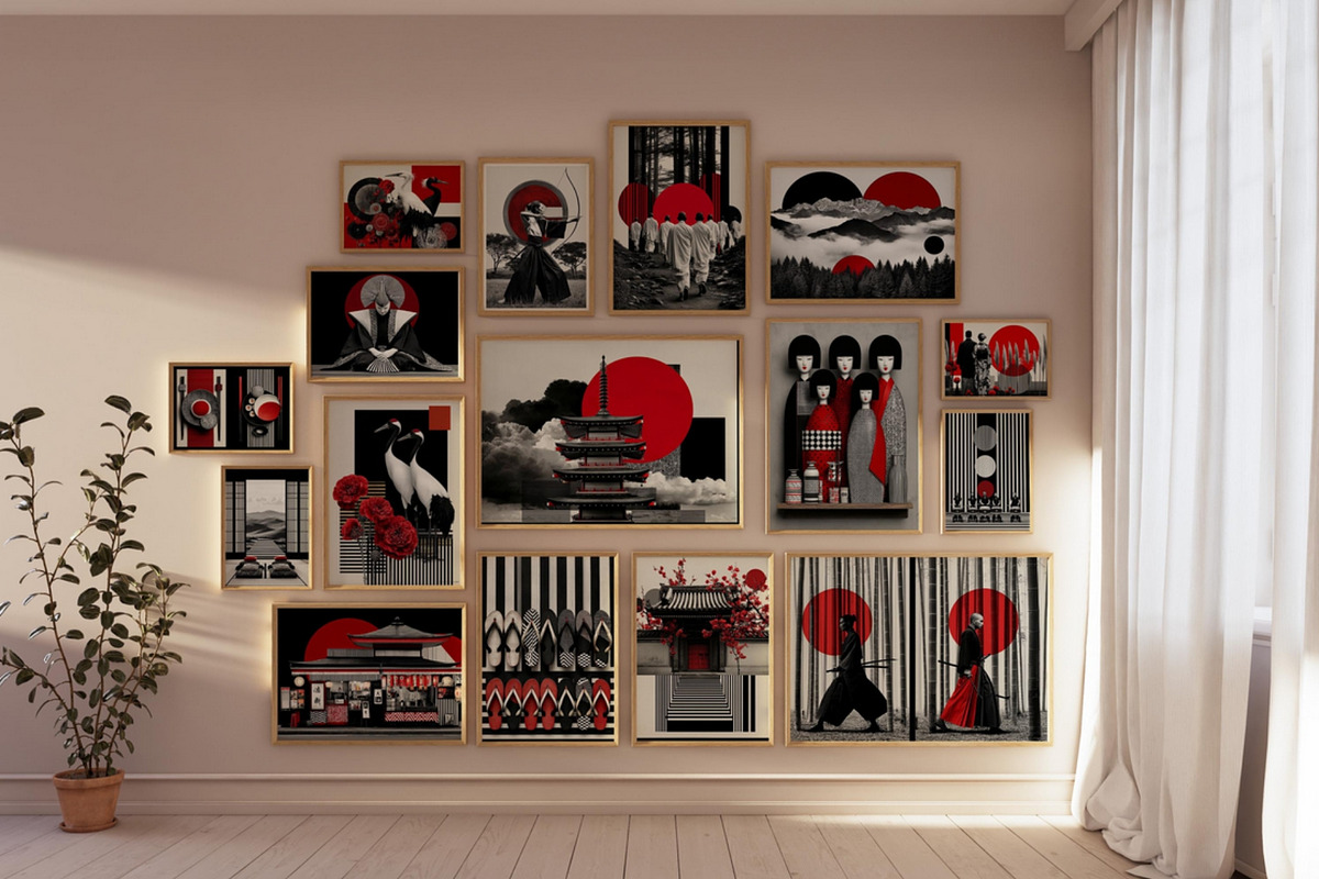 Soul of Japan Wall Art Collection, a Decorative Illustration by PrintablesByFranklyn (Photo 2 of 8)