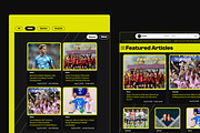 Pulse - Sports Blog Framer Template, a Landing Page Template by THdesign (Thumbnail 2 of 3)
