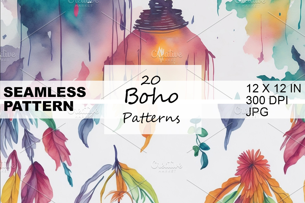 Seamless Watercolor Pattern, a Pattern Graphic by HillTract (Photo 4 of 6)