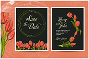 Wedding invitation cards, a Card Template by Aglia ART (Thumbnail 2 of 4)