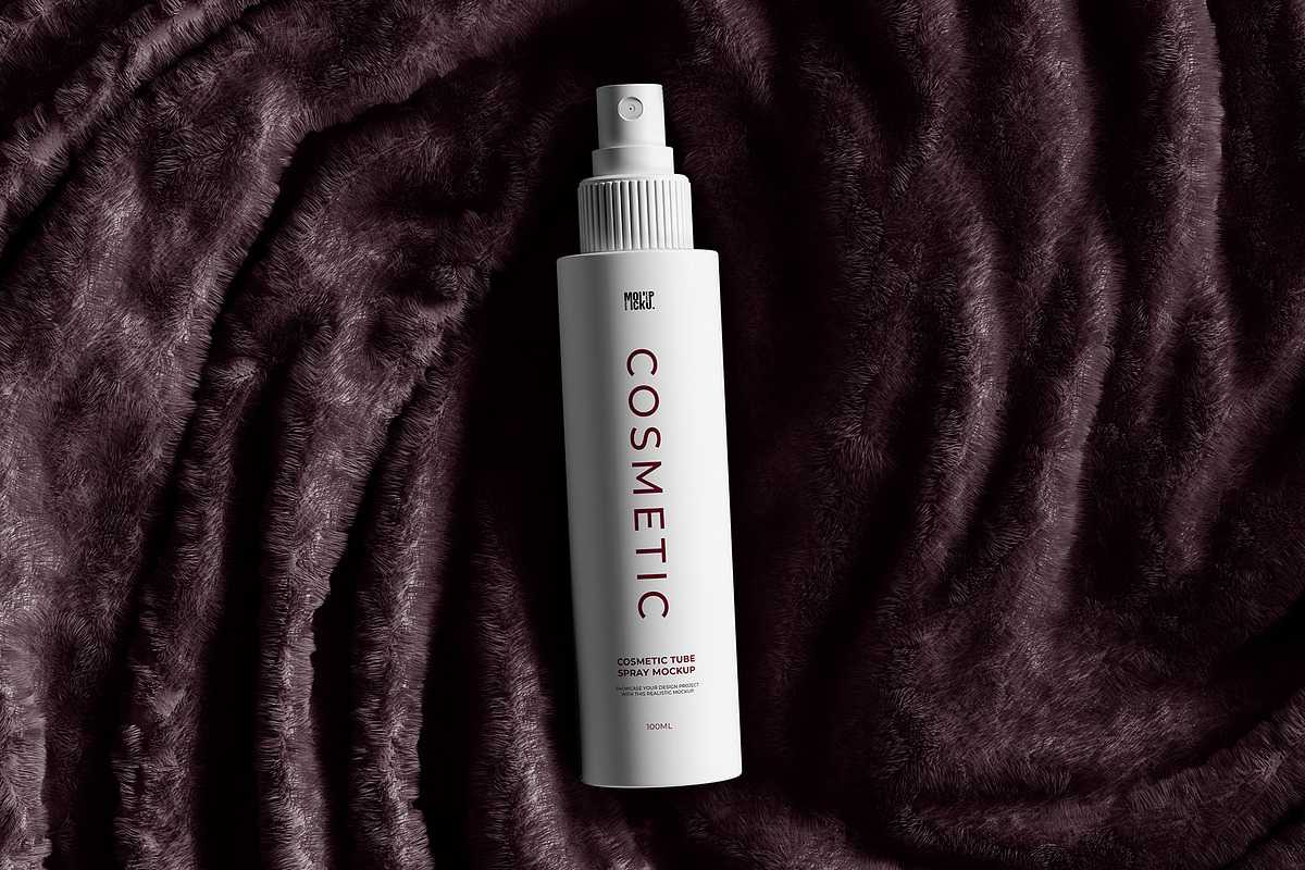 Cosmetic Spray Tube Mockup Design, a Packaging Mockup by Artnivora.Std (Photo 1 of 6)