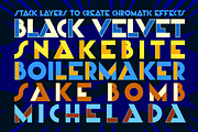 Dutch Courage Half&Half - Art Deco, a Sans Serif Font by Comicraft Fonts (Thumbnail 4 of 5)