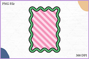 Retro Wavy Pattern Frames Vector Set, a Decorative Illustration by Gfx Expert Team (Thumbnail 4 of 10)