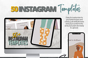 50 Boho Instagram Post Templates, a Design Template by Iampaulrose (Thumbnail 2 of 8)