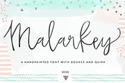 Malarkey, a Script Font by Angie Makes (Thumbnail 1 of 5)