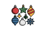 Colorful Christmas Ornament Pattern, a Graphic by yasushie (Thumbnail 8 of 16)