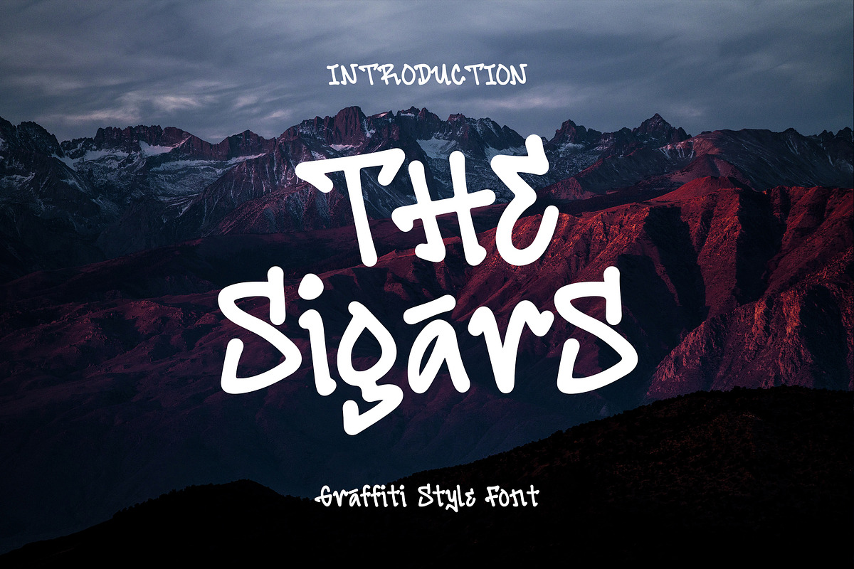 The Sigars - Graffiti Font, a Serif Font by ENATIVE (Photo 1 of 5)