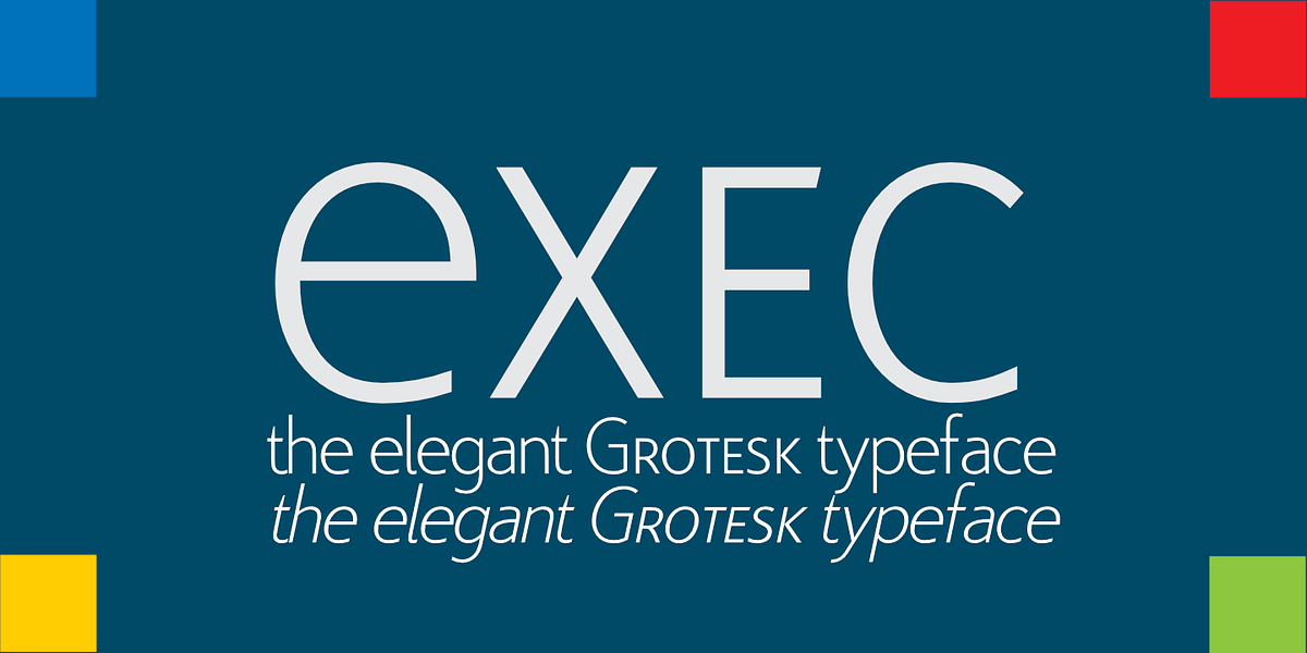 Exec, a Sans Serif Font by Wiescher-Design (Photo 1 of 12)