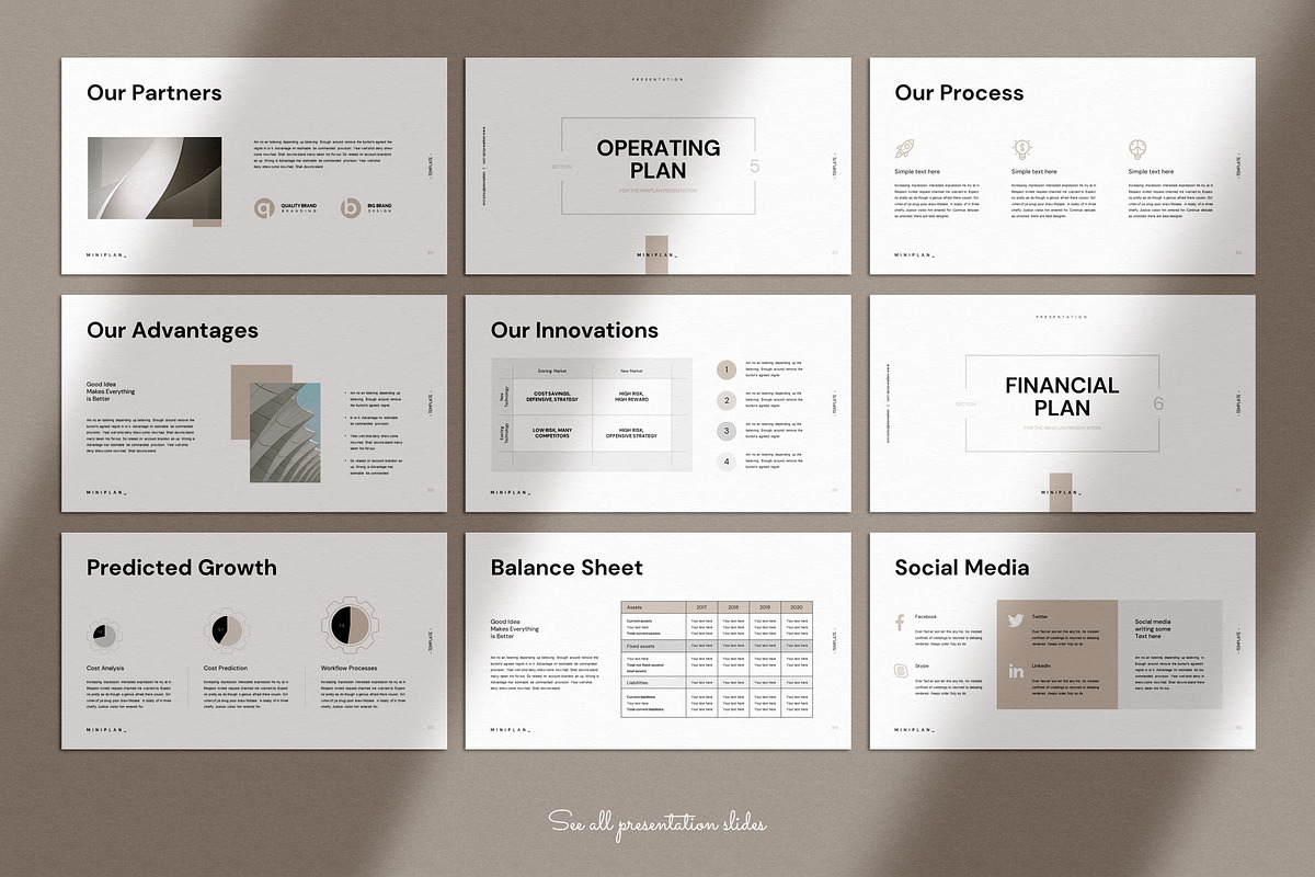 Business Plan Google Slides Template, a Presentation Template by ...