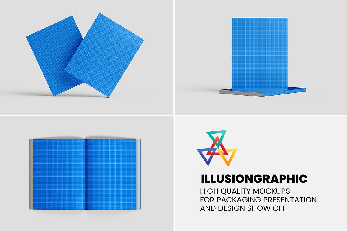 Softcover Book Mockup US letter, a Books & Magazine Mockup by Illusiongraphic (Photo 18 of 18)