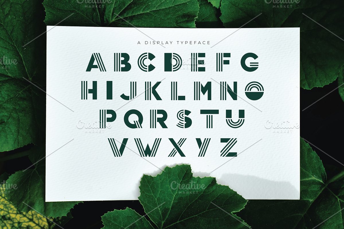 Eco Linear Alphabet, a Graphic by @JennyPaintsWithPixels (Photo 2 of 5)