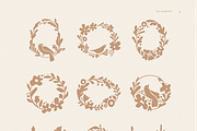 Birds and flowers - vector elements, a Background Graphic by venimo (Thumbnail 6 of 6)