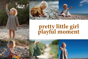 pretty little girl playful moment, a Person Photo by SouravDesign