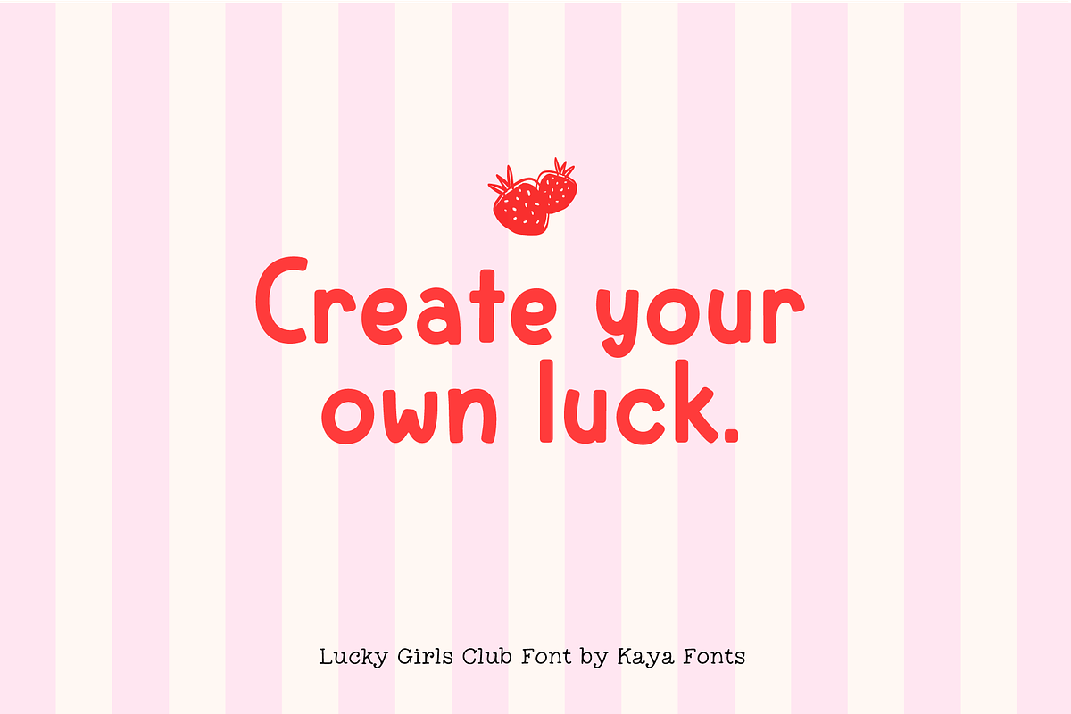 Lucky Girls Club Handwritten Sans, a Handwritten Font by Kaya Fonts (Photo 7 of 25)
