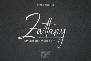 Zattany | Stylish Signature Font