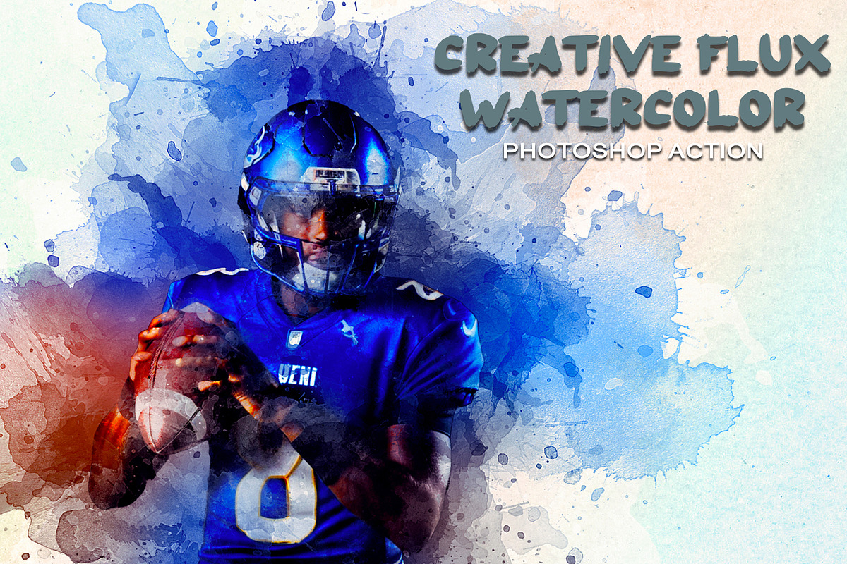 Creative Flux Watercolor PS Action, an Action Add-On by Jacpot007 (Photo 1 of 5)