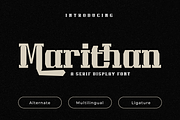 Marithan | Display Hero Font, a Serif Font by twinstd (Thumbnail 1 of 13)