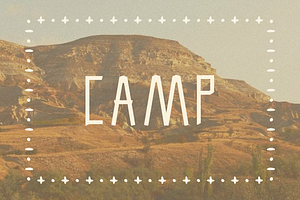 CAMP FONT - from By Hand Designs
